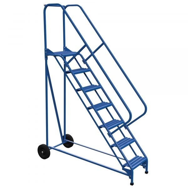 Vestil LAD-RAF-7-G-EZ 7-Step Grip Strut Roll-A-Fold Ladder w/ Easy Roll (100" H) 1 Vestil LAD-RAF-7-G-EZ 7-Step Grip Strut Roll-A-Fold Ladder w/ Easy Roll (100" H)