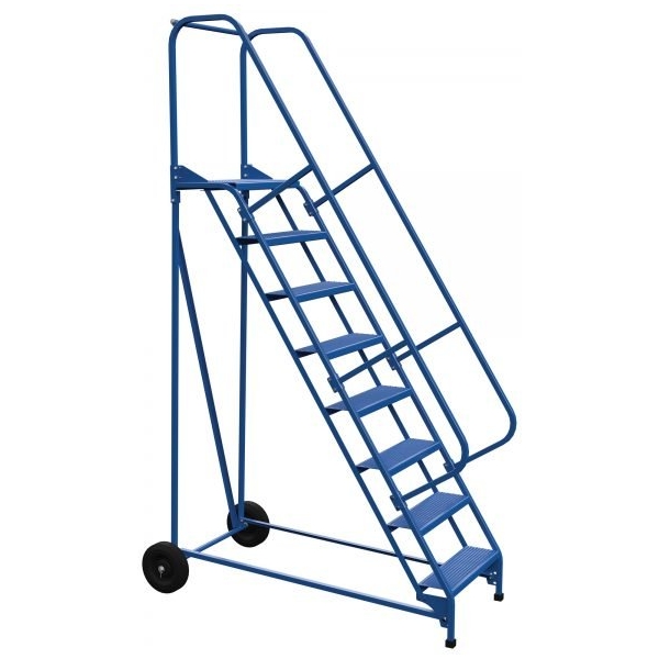 Vestil LAD-RAF-8-24-P 8-Step Perforated Roll-A-Fold Ladder (110" H)