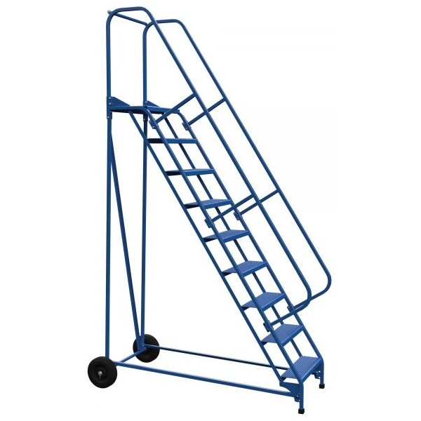 Vestil LAD-RAF-9-24-P 9-Step Perforated Roll-A-Fold Ladder (120" H)