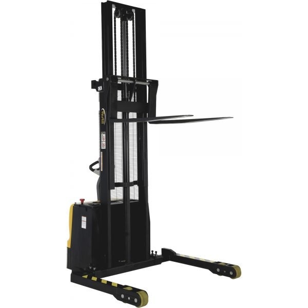 Vestil S3-125-AA 2,000/3,000 lbs Double Mast Electric Stacker (125 in Lift)