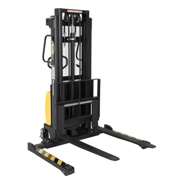 Vestil SE/HP-98-AA Hand Pump/DC Pallet Stacker (2000 lb, 98in. Lift, Adjustable Fork)