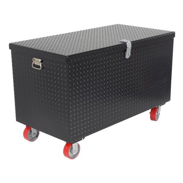 Vestil STTB-3060-C 30x60 Steel Treadplate Tool Box w/ Casters (Black)