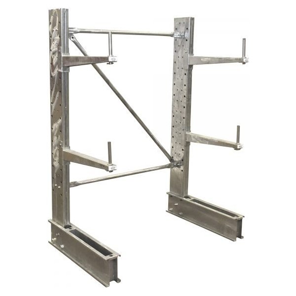 Vestil SU-C-6-24-G-SET 81in H Galvanized Light-Duty Cantilever Starter Kit (24in Arms)