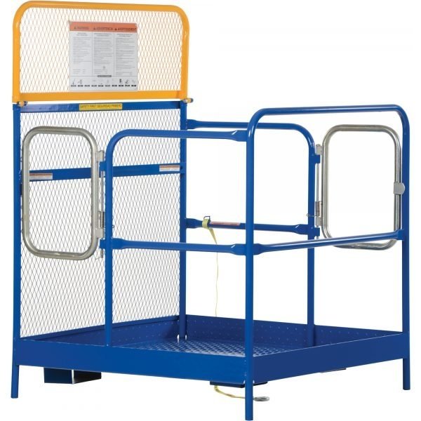 Vestil WP-4848-DD Forklift Work Platform (Dual-Door Entry, 48in. x 48in.)