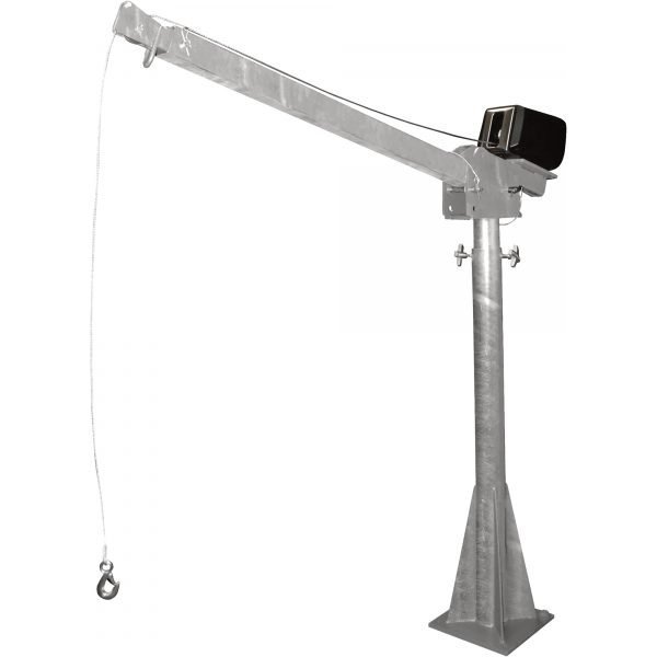 Vestil WTJ-20-4-AC-GAL 2,000 lbs AC Powered Galvanized Truck Jib Crane