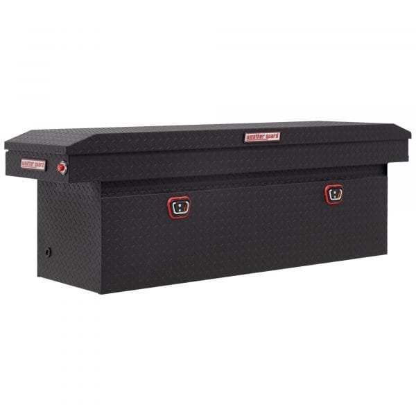 Weather Guard 123-52-03 71in Standard Saddle Box (Aluminum Matte Black) 1 Weather Guard 123-52-03 71in Standard Saddle Box (Aluminum Matte Black)