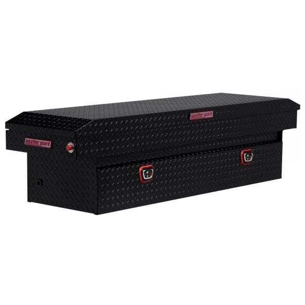 Weather Guard 127-5-03 71in Standard Saddle Box (Aluminum Black)