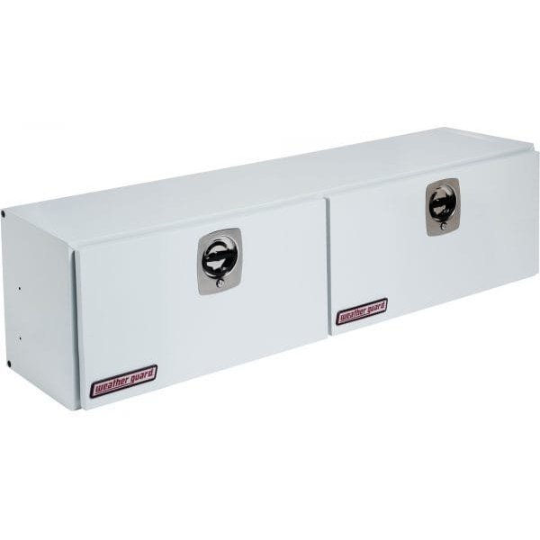 Weather Guard 264-3-02 64in Steel High-Side Dual Door Truck Tool Box (White)