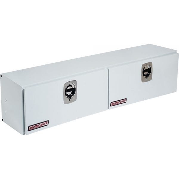 Weather Guard 272-3-02 72in Steel High-Side Dual Door Truck Tool Box (White)