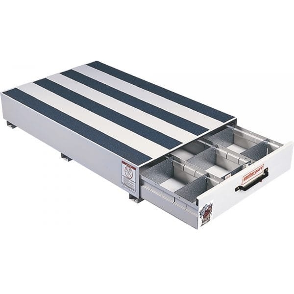 Weather Guard 307-3 Pack Rat 48in 3-Compartment Truck Storage Drawer (White)