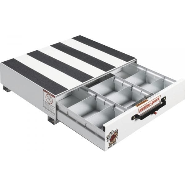 Weather Guard 312-3 Pack Rat Short 24in Truck Storage Drawer (White)