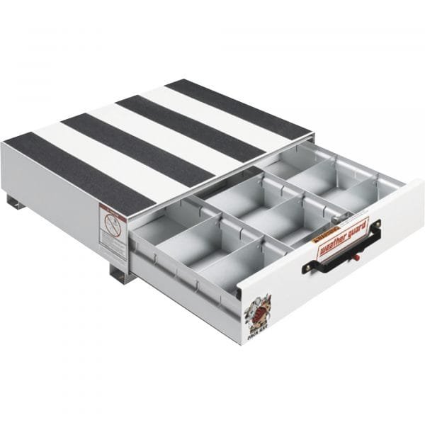 Weather Guard 312-3 Pack Rat Short 24in Truck Storage Drawer (White) 1 Weather Guard 312-3 Pack Rat Short 24in Truck Storage Drawer (White)