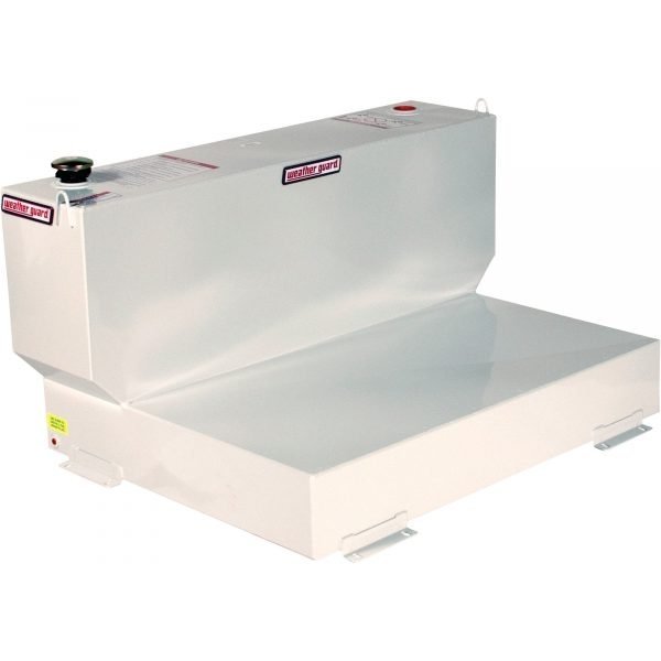 Weather Guard 360-3-02 Steel Diesel Fuel Transfer Tank 110-Gallon L-Shaped White
