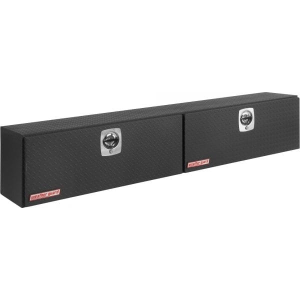 Weather Guard 391-52-02 90in Aluminum Super-Side Mount Truck Tool Box (Matte Black)